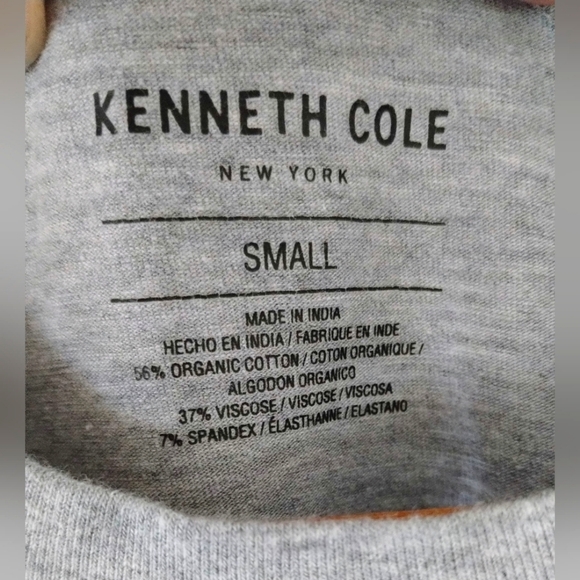 Kenneth Cole New York short sleeve tee in grey, men's small - Picture 2 of 7